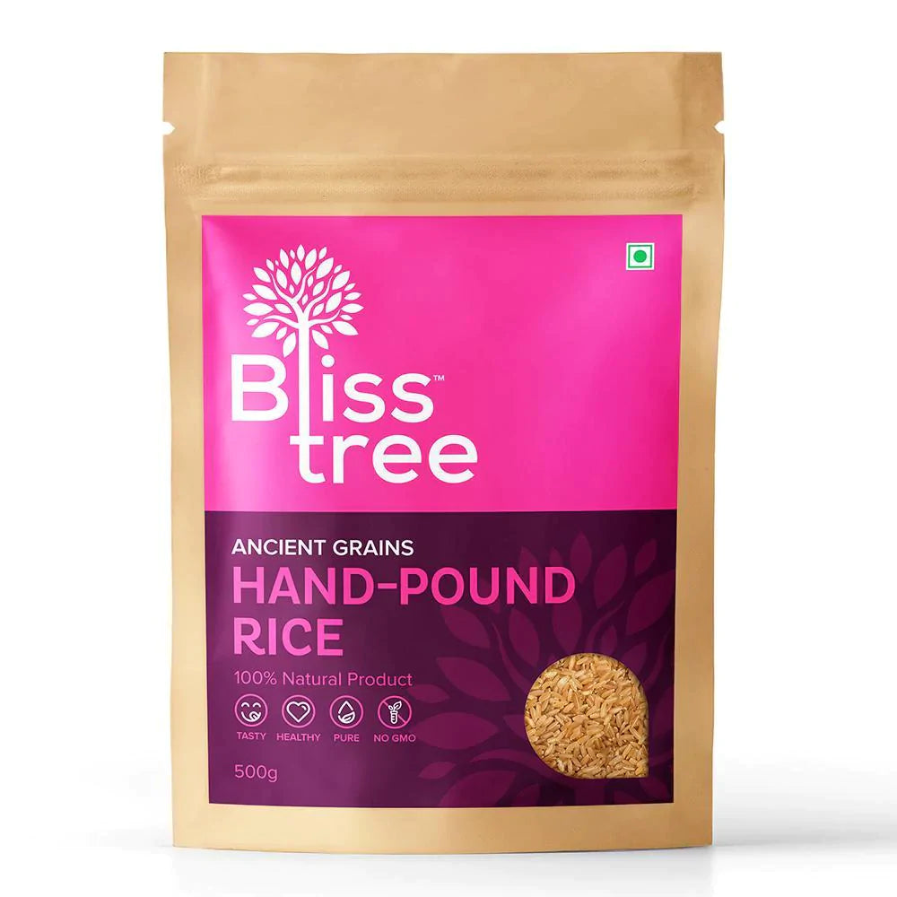 Blisstree Hand-Pound Rice (Ponni Kaikuthal Arisi) - 2lb